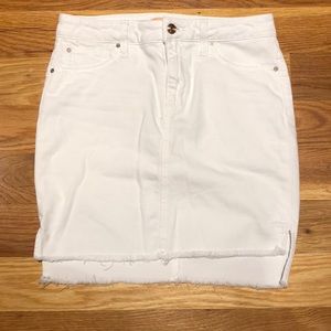 Joe’s white denim skirt